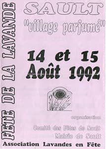 Fête de la lavande affiche 1992